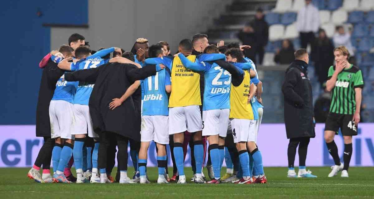 Sassuolo Napoli 0-2: due perle azzurre conquistano il Mapei per il +18